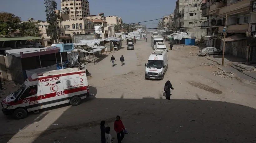 Paso fronterizo de Rafah, Gaza.