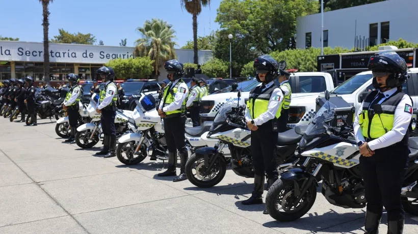 Integrantes de la Secretaría de Seguridad Publica