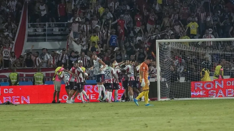 Momento de la celebración por la clasificación.