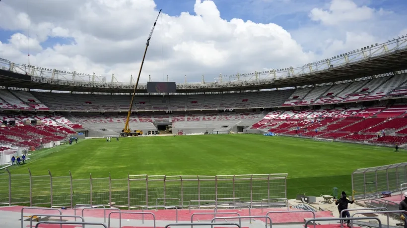 Así se encuentra el estadio Metropolitano.