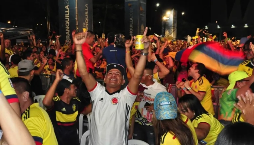 La afición barranquillera disfrutó del partido con tranquilidad.