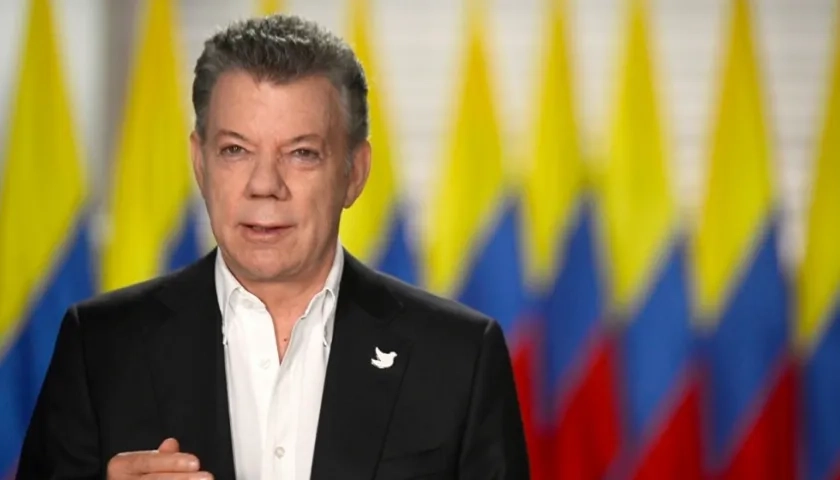 El presidente de Colombia, Juan Manuel Santos