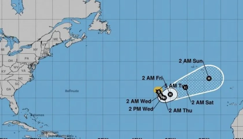 El huracán Ofelia se fortalecerá todavía más en las próximas horas.