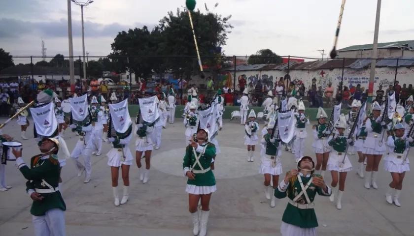 Banda de marcha de Malambo.