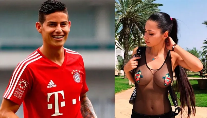 James Rodríguez y Helga Lovekaty.