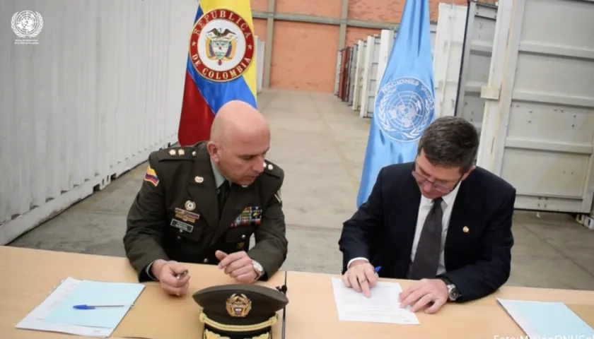 De esta manera se cumple la última actividad relacionada con el Proceso de Dejación de Armas de las FARC-EP, por parte de la Misión de las Naciones Unidas en Colombia.