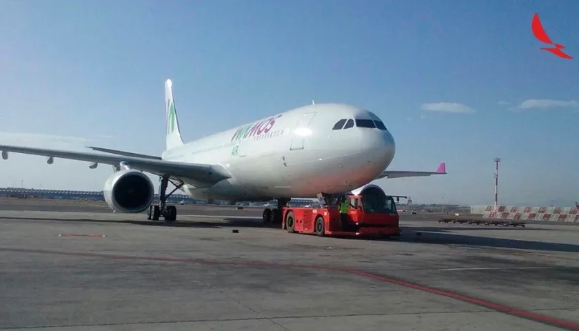 Wamos Air es la aerolínea que operará hoy el vuelo Madrid- Cali.