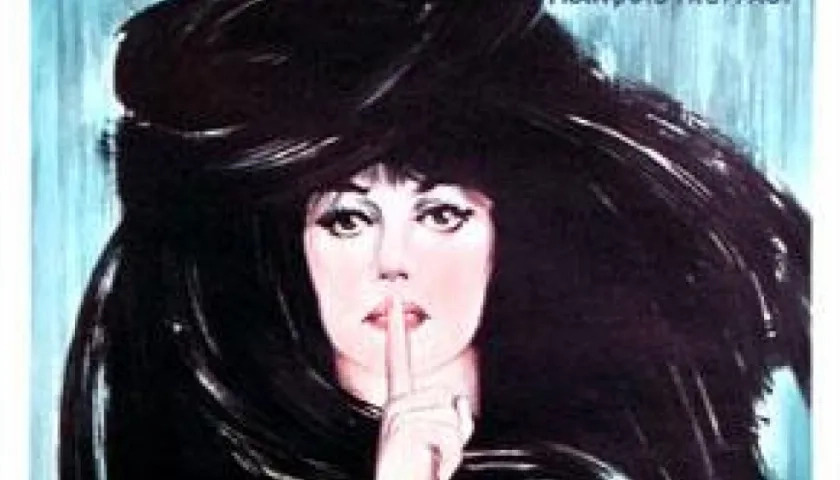 Afiche de la cinta 'La novia vestía de negro'.