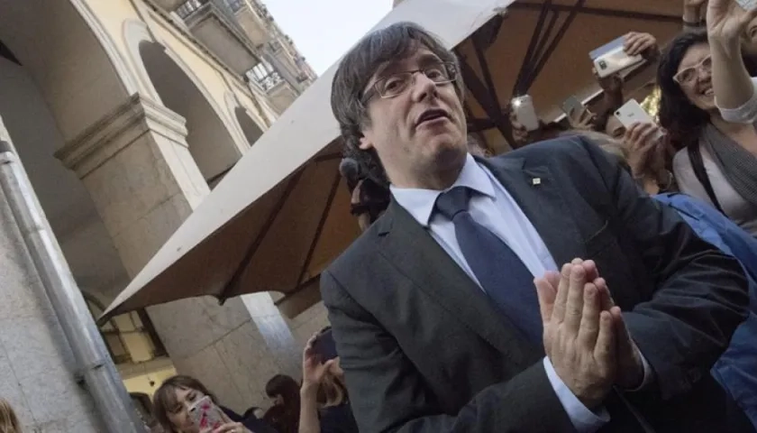 Carles Puigdemont, destituido presidente de la región española de Cataluña. 