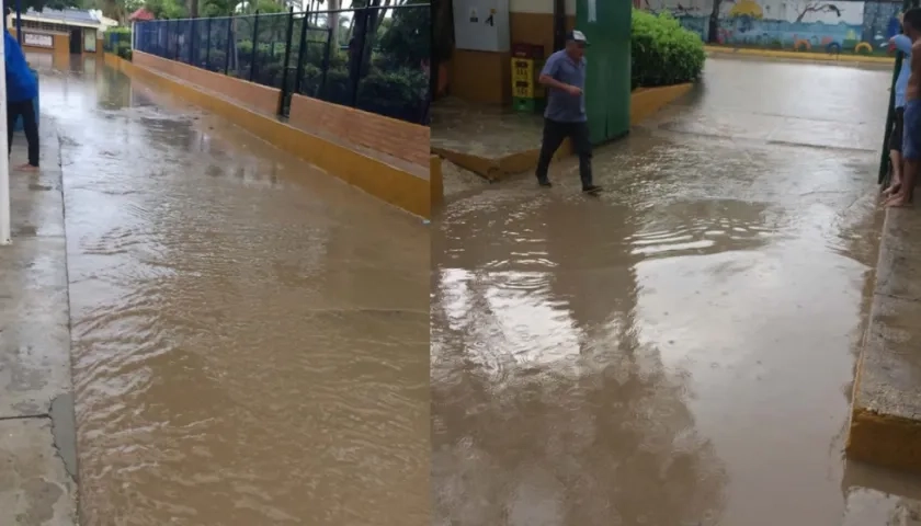 Estado en que quedó el colegio.