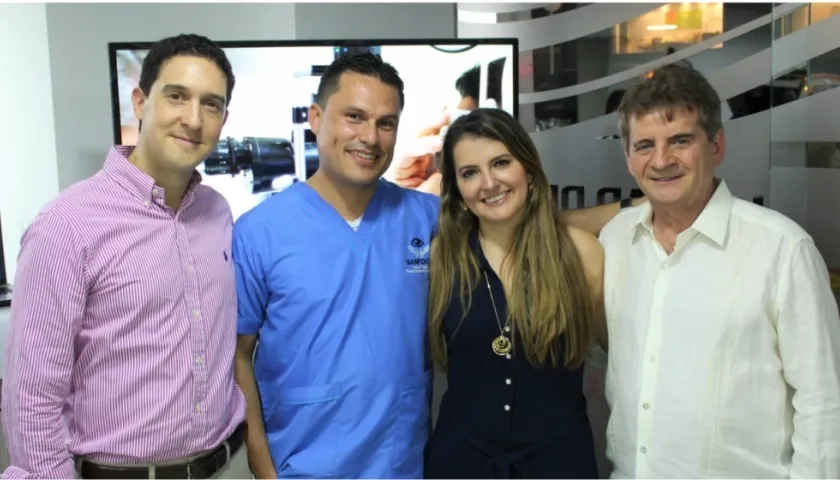 En la foto el doctor Luis Escaf de la  Fundación Oftalmológica del Caribel, que  inauguró esta semana  el Banco de tejidos corneales, Banfoca.