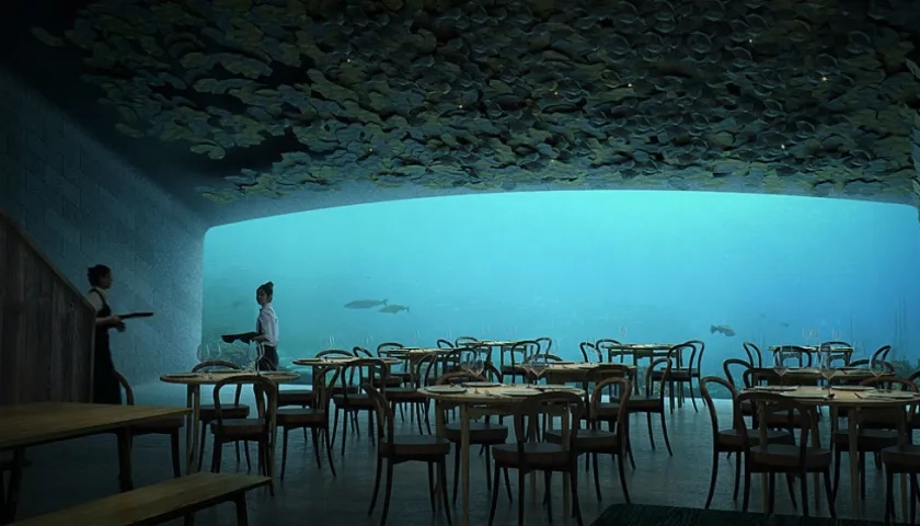 Restaurante 'Under' en Noruega.
