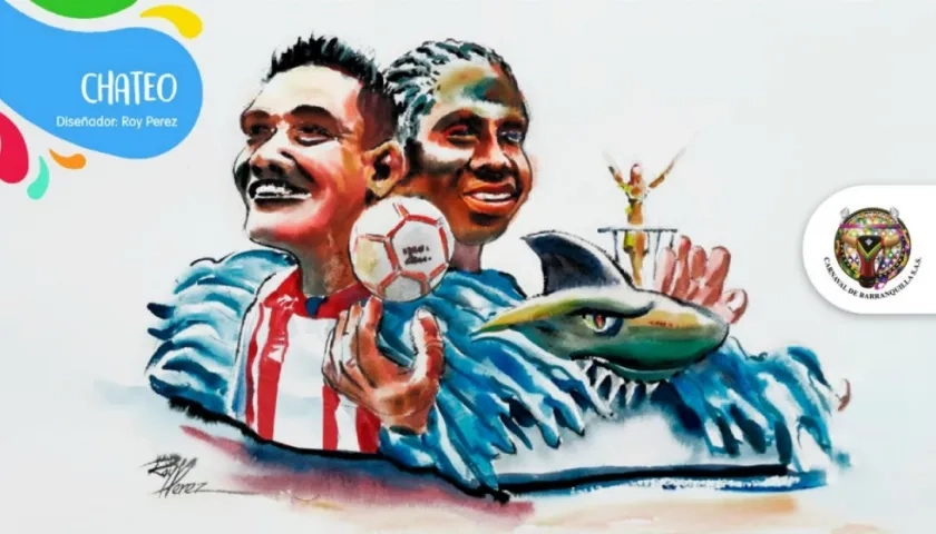 Carroza dedicada al 'ChaTeo'.