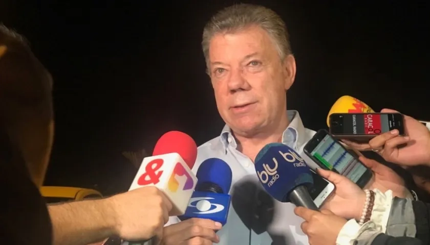 Juan Manuel Santos, presidente.