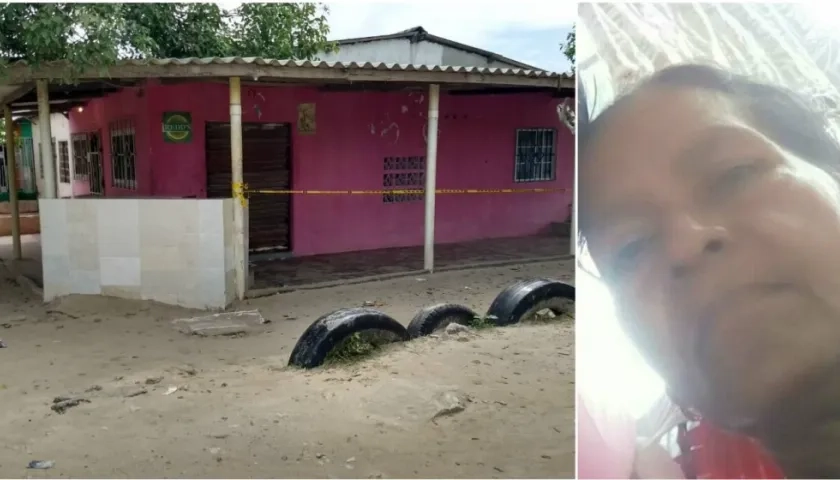 En este lugar fue asesinada Fanellys del Carmen Rojas Rojas, quien aparece en la foto.