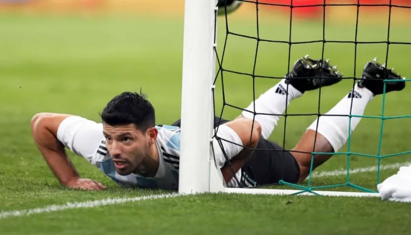 Sergio Agüero, delantero argentino. 