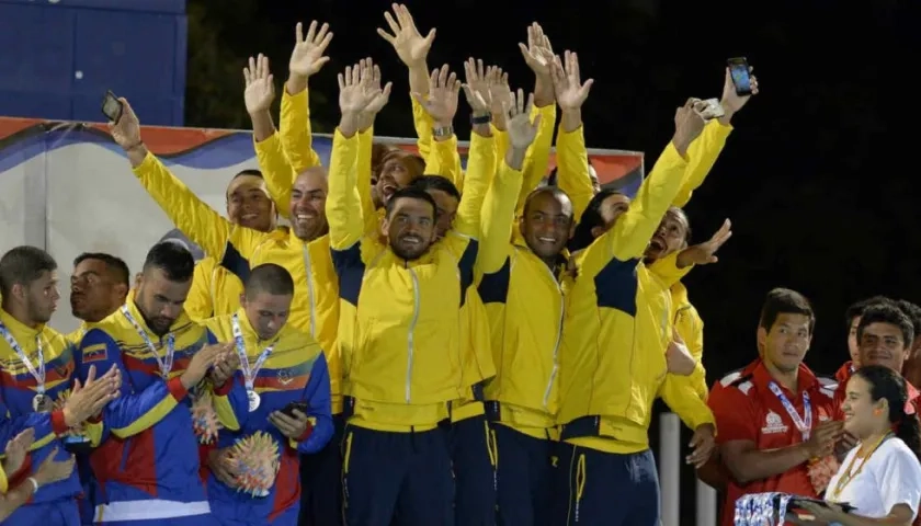 Equipo de Polo Acuático de Colombia. 