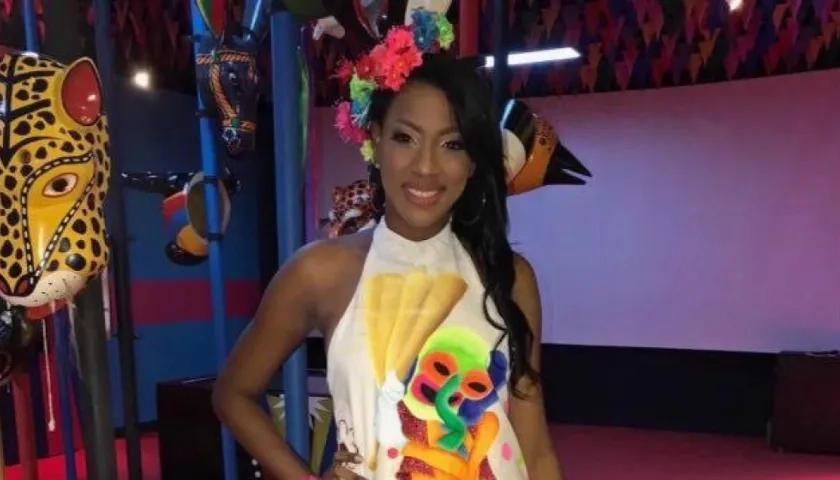 Daneska Camargo Mármol, reina popular del barrio Montecristo.