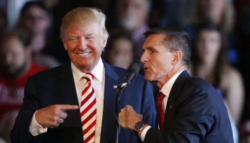 Donald Trump y Michael Flynn. 