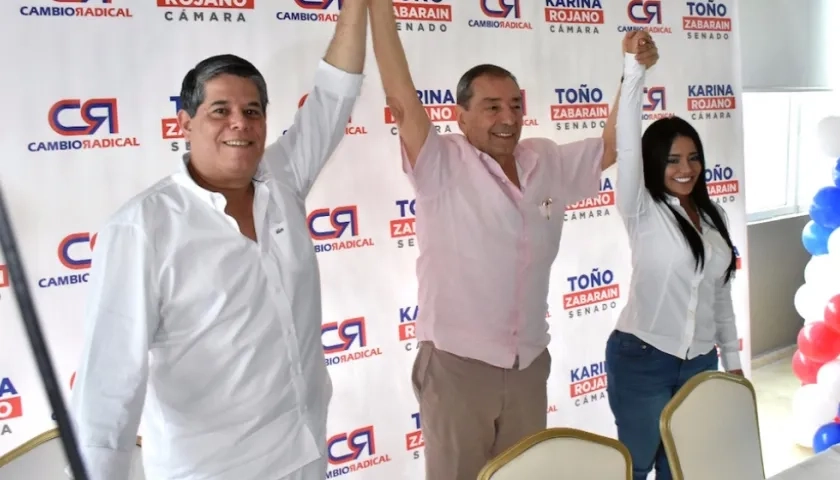 Antonio Zabaraín, Fuad Char y Karina Rojano.