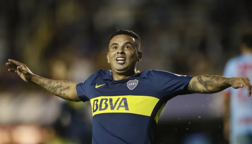 Cardona celebrando su gol ante Arsenal.