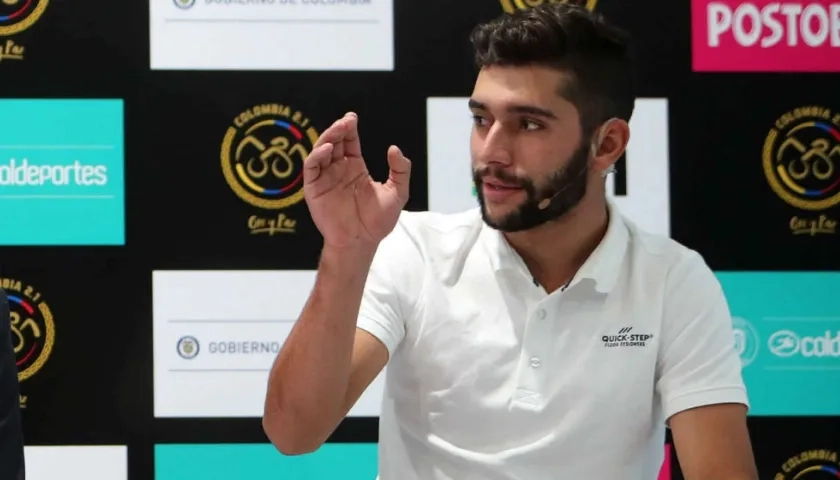Fernando Gaviria, ciclista colombiano. 