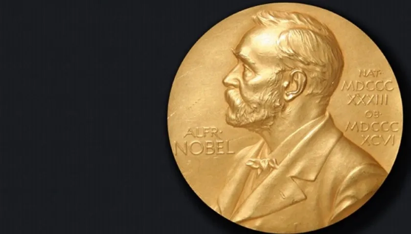 Medalla que otorga el premio Nobel.
