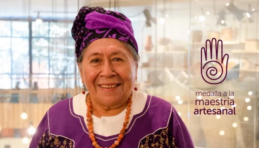 La artesana wayuú, Iris Aguilar Ipuana.