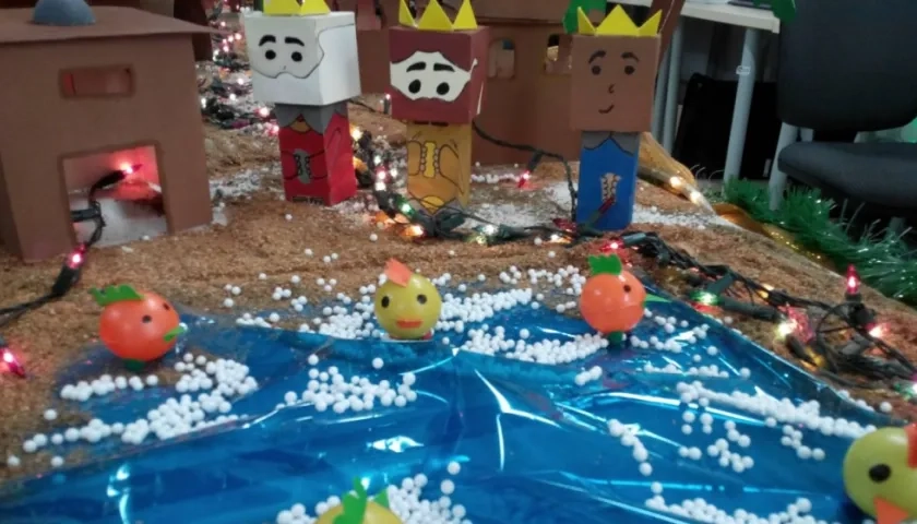 Los pesebres ecológicos ponen a prueba la creatividad de las personas.