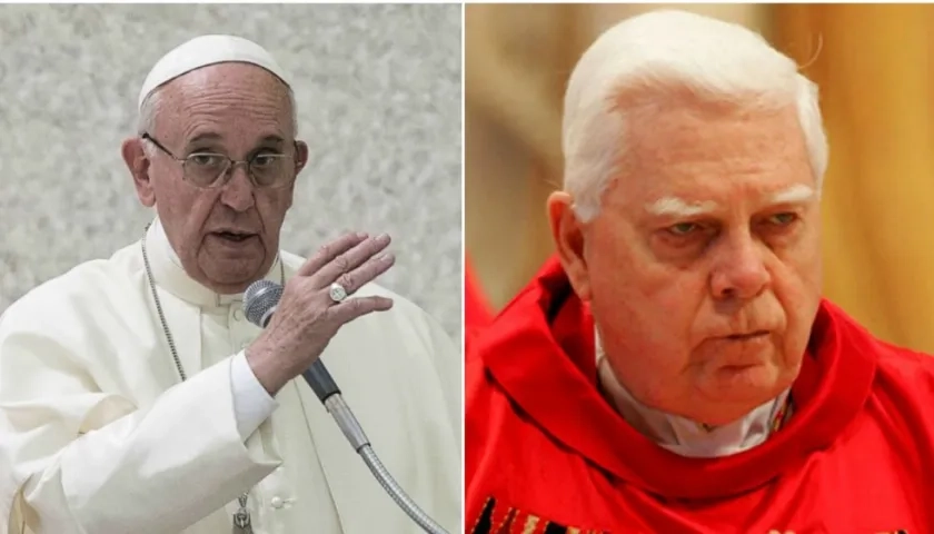 Papa Francisco y el cardenal Bernard Law.