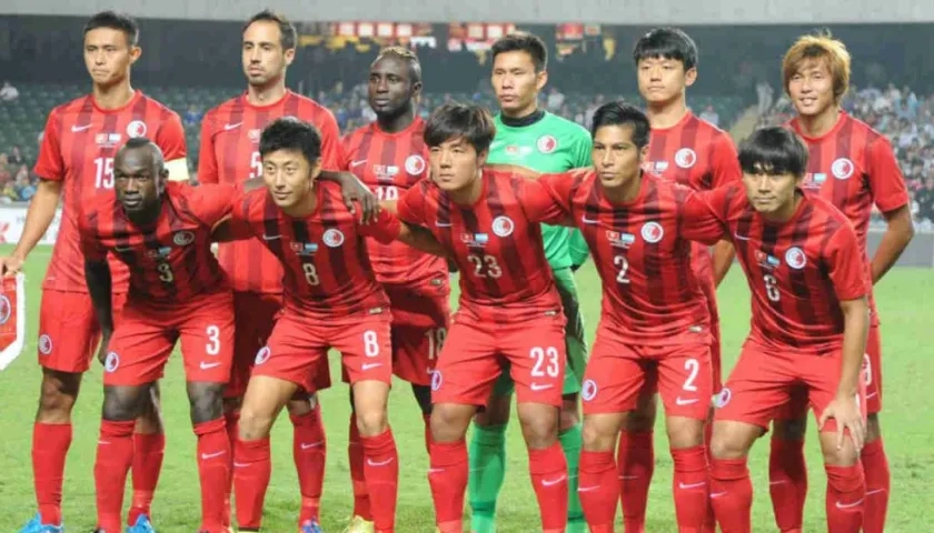Selección de fútbol de Hong Kong. 