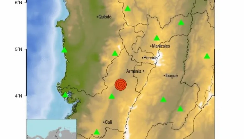 El epicentro fue en Bugalangrande, Valle.