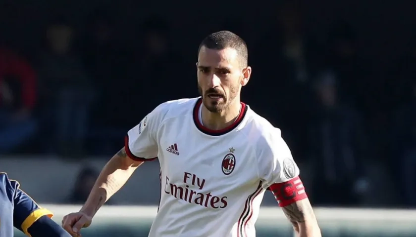 Leonardo Bonucci, defensor del Milan. 