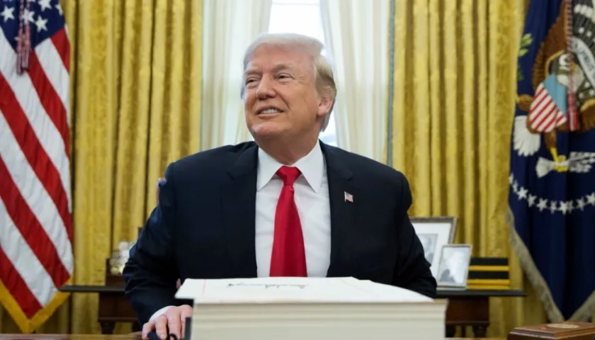 Donald Trump, presidente de los Estados Unidos.