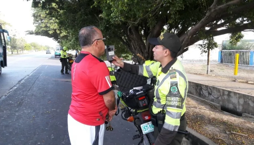 17 conductores fueron sancionados.