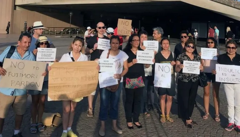 Leonor Luna durante una manifestación en contra del indulto.