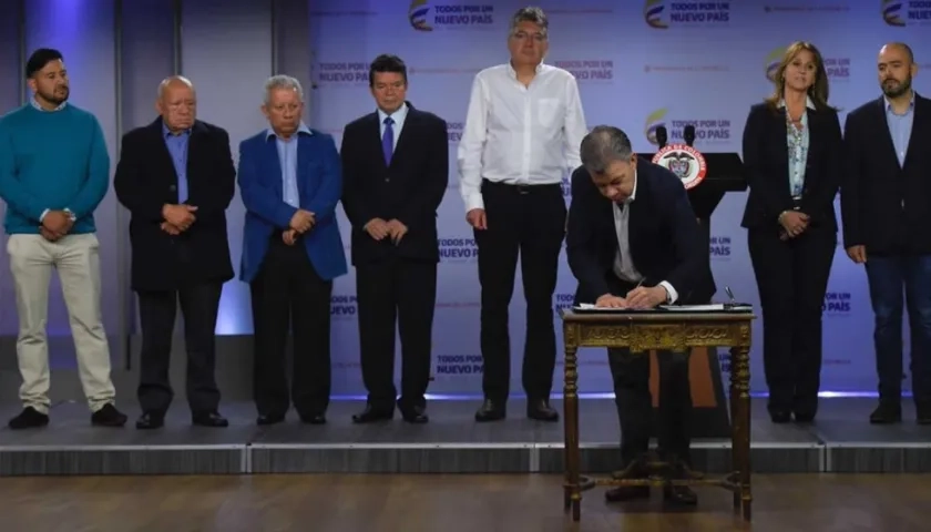 El presidente de Colombia, Juan Manuel Santos