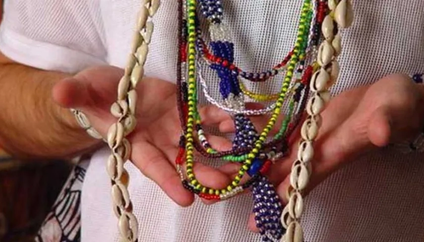 Collares de santería.