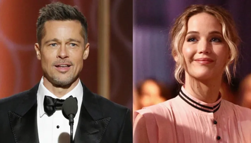 Brat Pitt y Jennifer Lawrence.