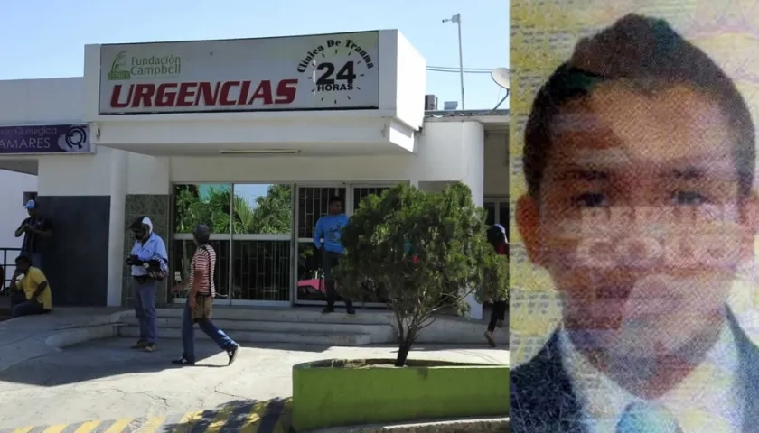 Clínica Campbell y foto en vida de José Mauricio González Villa.