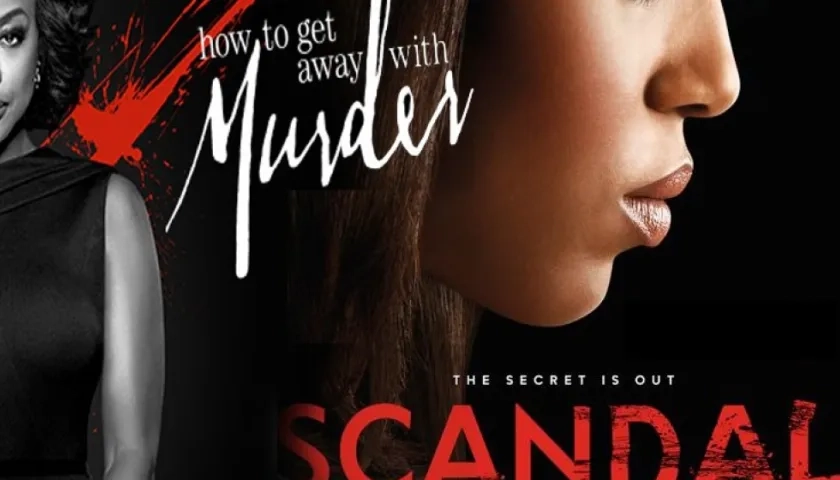 Imágenes de las series How to Get Away with Murder" y "Scandal" .