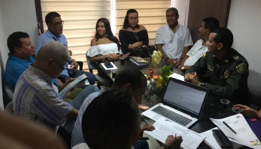 Reunión del comité de seguridad de Soledad.