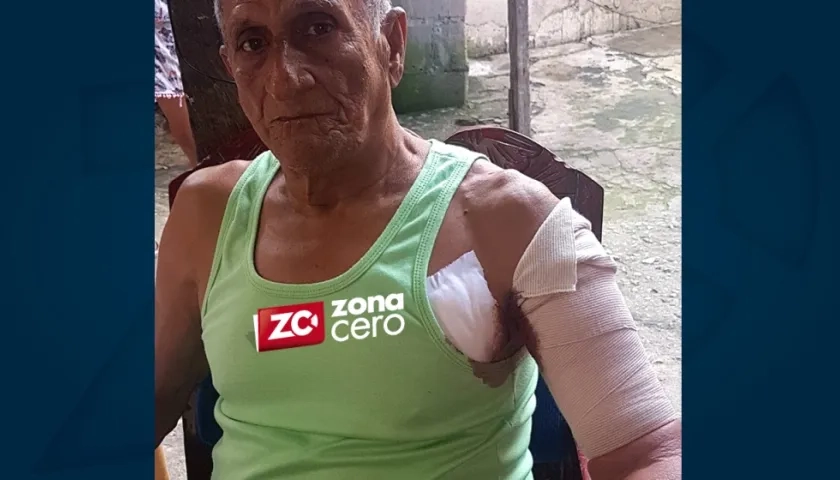 El hombre de la tercera edad fue dado de alta hoy al mediodía.