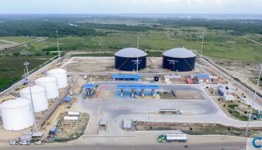 La planta en el sector de Palermo.