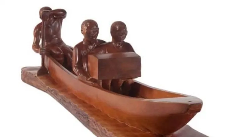 Obra del atlanticense Juan Francisco Cantillo, ganador del primer premio en el V Salón BAT de arte popular.