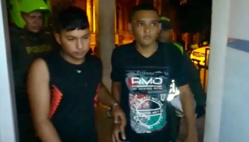 Alfredo Alexander Charris Páez, de 20 años; y Luis Aldair Jiménez Cervantes, de 19