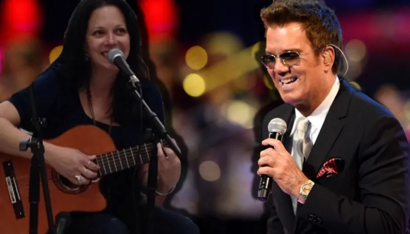 Angie Chirino y el cantante Willy Chirino.