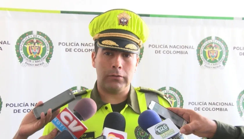 El mayor Gustavo Chaparro, comandante de la Policía de Tránsito