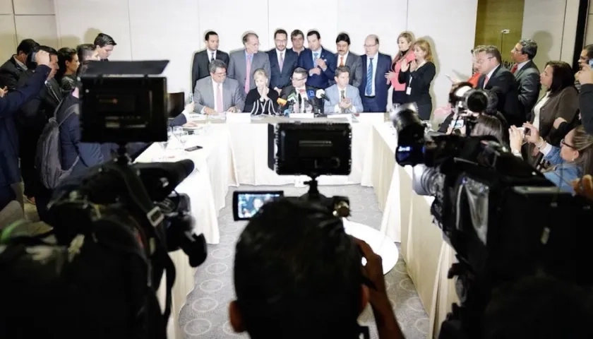 Declaración oficial al término de la reunión.