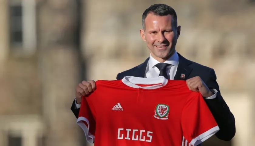 Ryan Giggs durante la presentación.